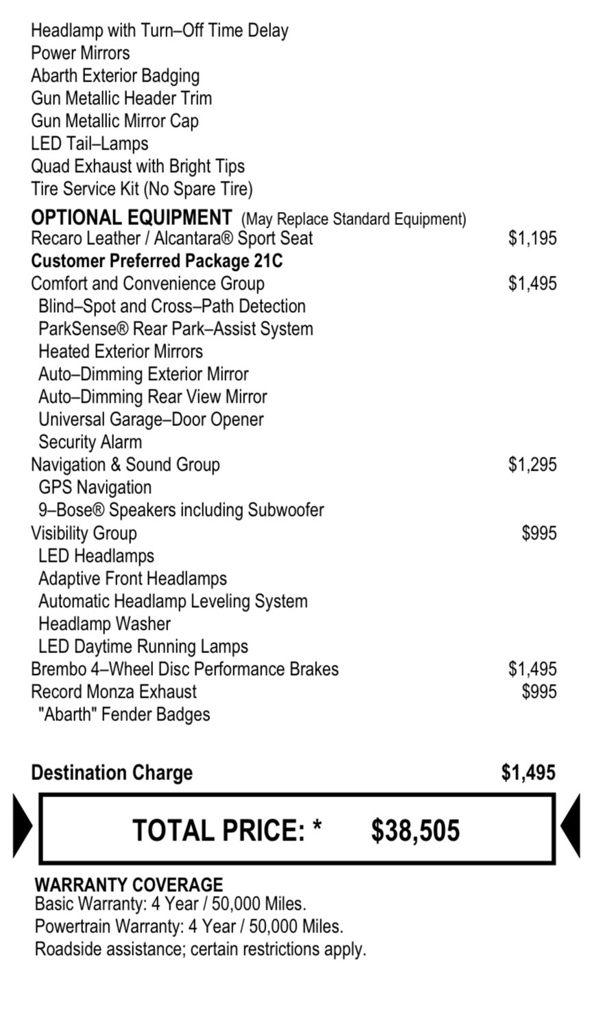 Расшифровка VIN — FIAT 124 Spider, 1,4 л, 2019 года | другое | DRIVE2