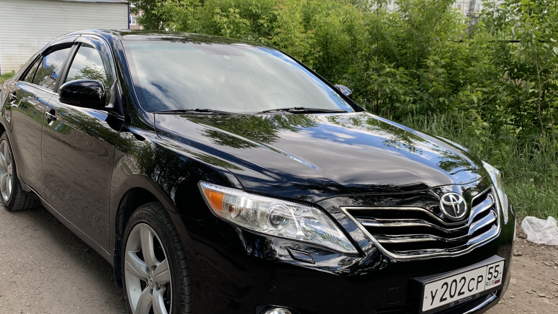 Toyota Camry (XV40) 2.4 бензиновый 2010 | чёрная ласточка (2,4) на DRIVE2