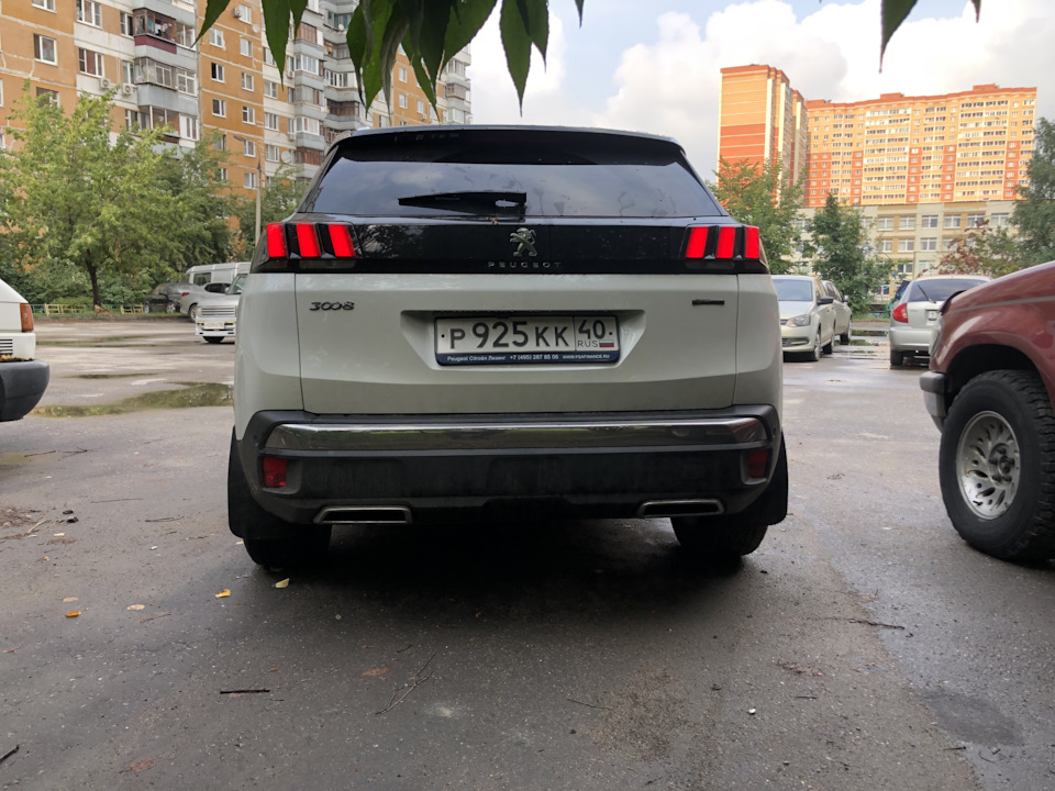 Брызговики — Peugeot 3008 (2G), 2 л, 2018 года | аксессуары | DRIVE2