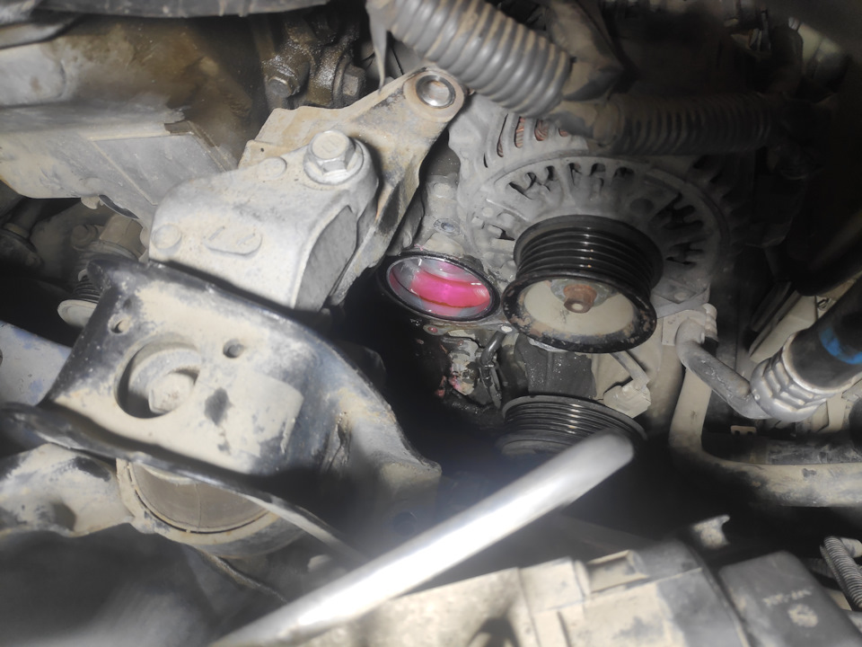 Снятие помпы. — Toyota Corolla (120), 1,4 л, 2004 года | своими руками ...