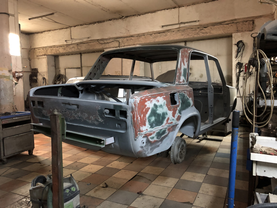 Промежуточные итоги по малярным работам. — Lada 2101, 1,2 л, 1970 года ...