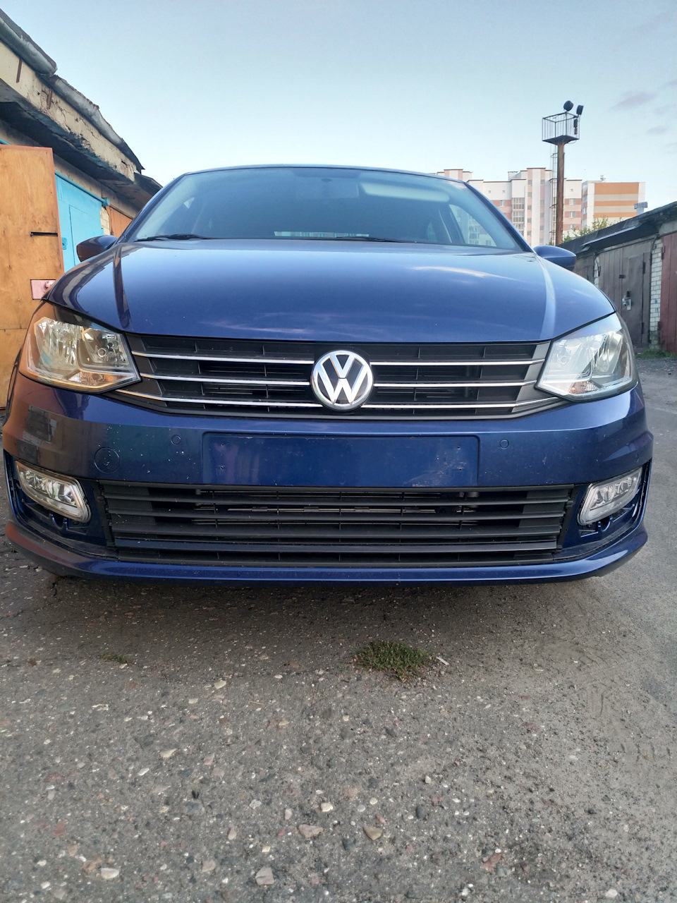 Сетка рябица в бамбер поло ))) — Volkswagen Polo Sedan, 1,4 л, 2019 ...