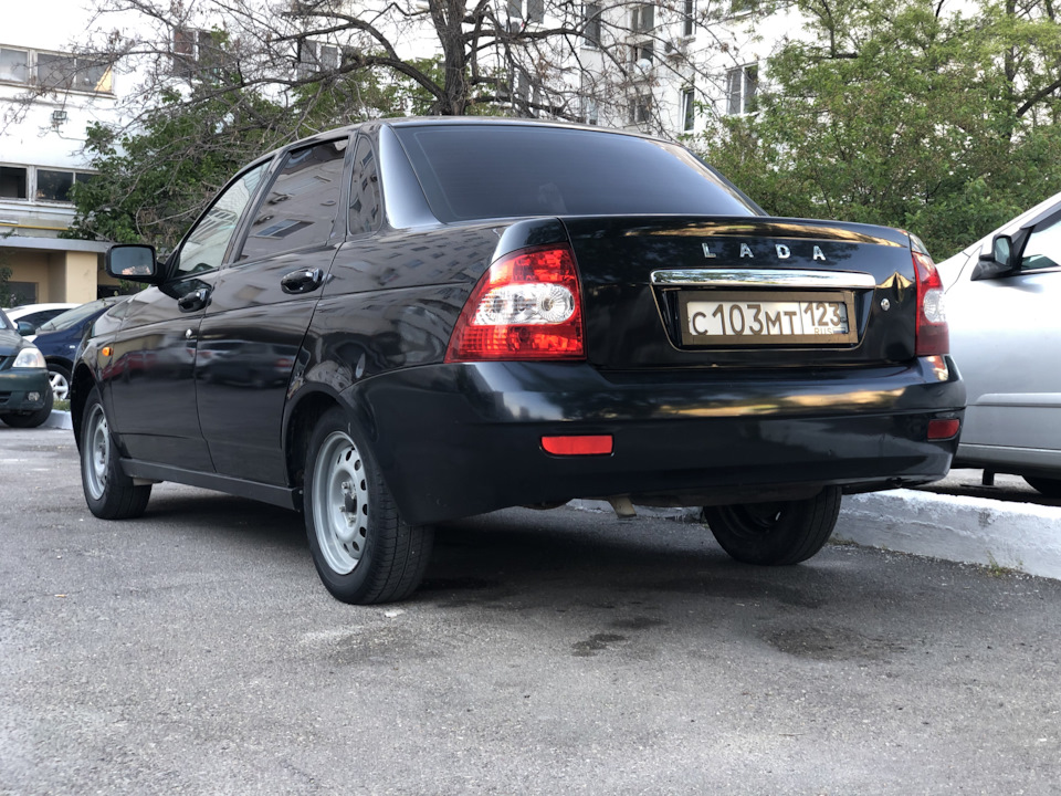 Замена заднего бампера с родного на бампер Приора 2 se — Lada Приора ...