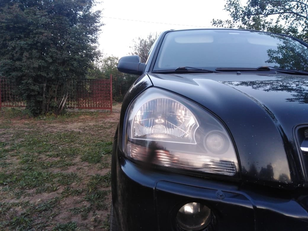 Залачил фары! — Hyundai Tucson (JM), 2 л, 2008 года | своими руками ...
