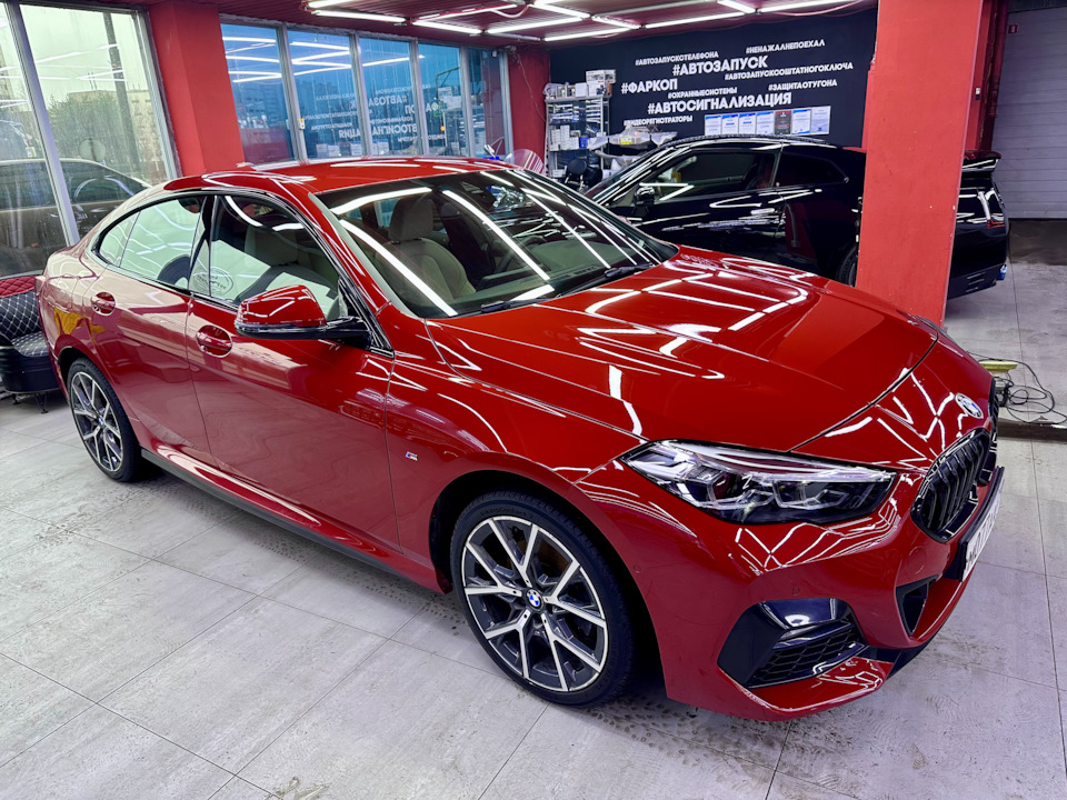 Оклейка зон риска полиуретановой защитной пленкой — BMW 2 series Gran ...