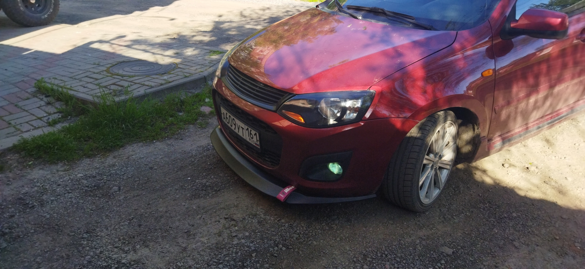Сплиттер volta — Lada Калина 2 хэтчбек, 1,6 л, 2016 года | стайлинг ...