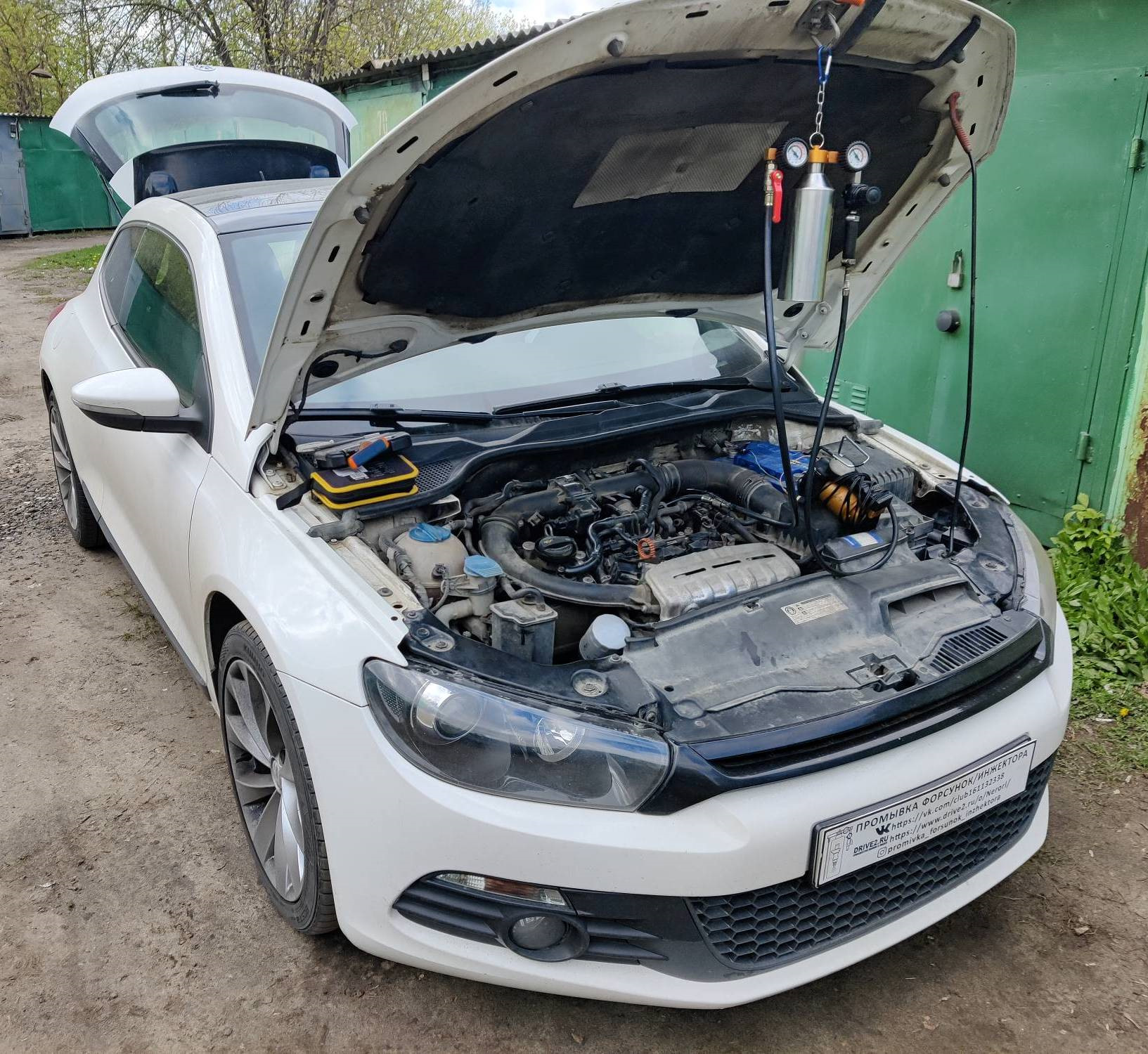 VW Scirocco промывка форсунок/инжектора без снятия — Промывка форсунок ...