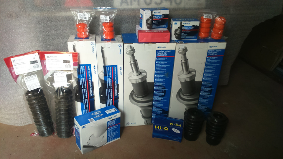 Ремонт передней и задней подвески — Lada Приора седан, 1,6 л, 2008 года ...