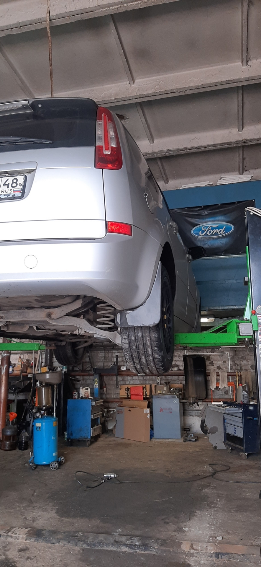 Замена промежуточного подшипника. — Ford C-Max I, 2 л, 2007 года ...