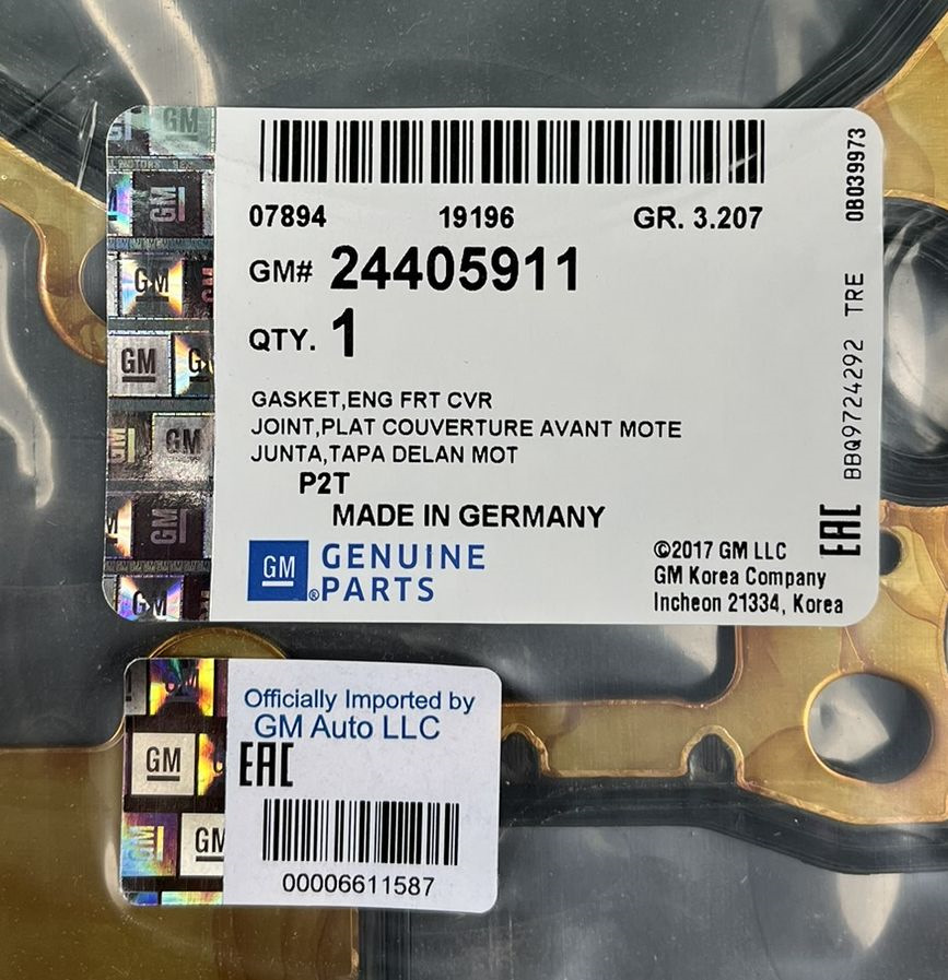 Фото в бортжурнале Opel Meriva (A). Запчасти на фото: 24405911, Z1334