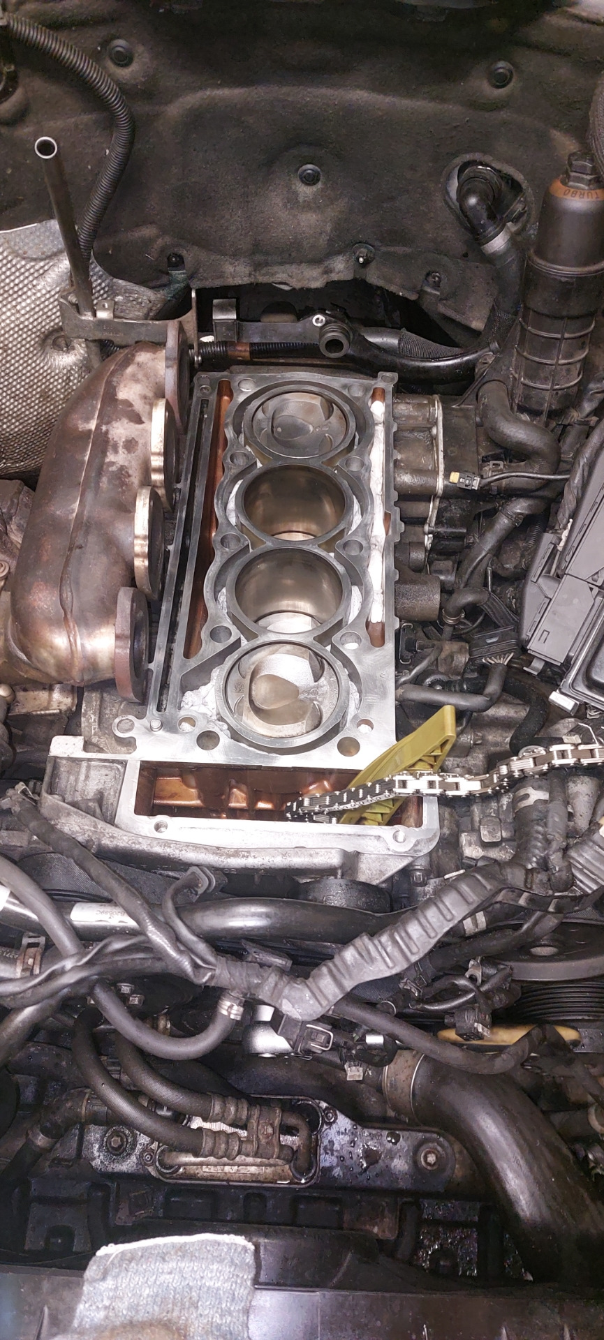 Пробитие прокладки гбц — Mercedes-Benz C-Class (W204), 1,8 л, 2012 года ...