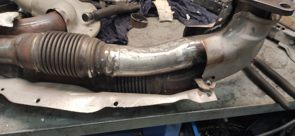 Замена выхлопного коллектора и выхлопа в целом — Subaru Impreza (GE, GH ...