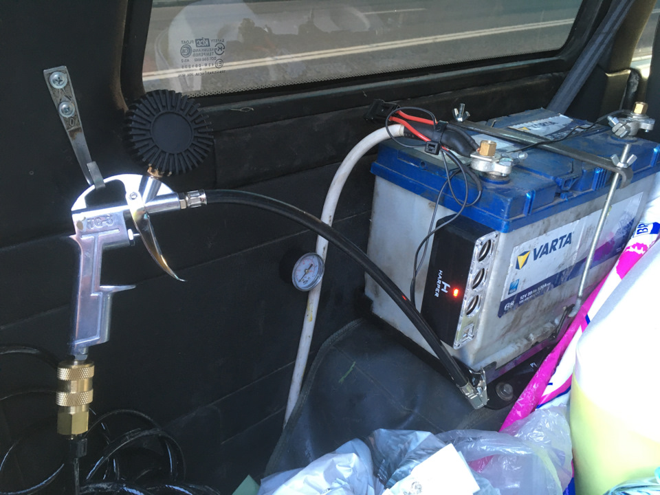 Компрессор вместо аккумулятора — Hyundai Galloper, 2,5 л, 2000 года ...