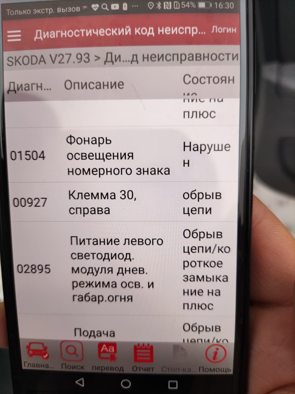 Загадка дня, нужна помощь по электрике Не горит правая сторона — Skoda  Yeti, 2 л, 2015 года | поломка | DRIVE2