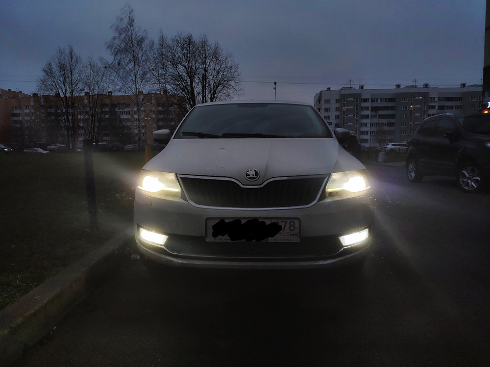 led птф skoda rapid