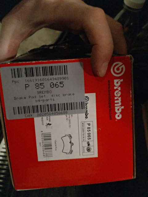 P85065 Тормозные колодки brembo | Запчасти на DRIVE2