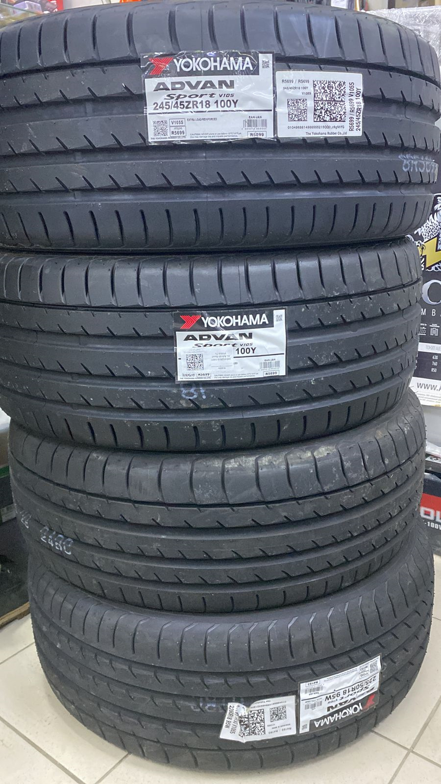 Йокогама адван спорт отзывы. Yokohama advan sport v105s. Advan sport v105. 295/80r22. Yokohama advan sport v105 205/55 r16 91w.