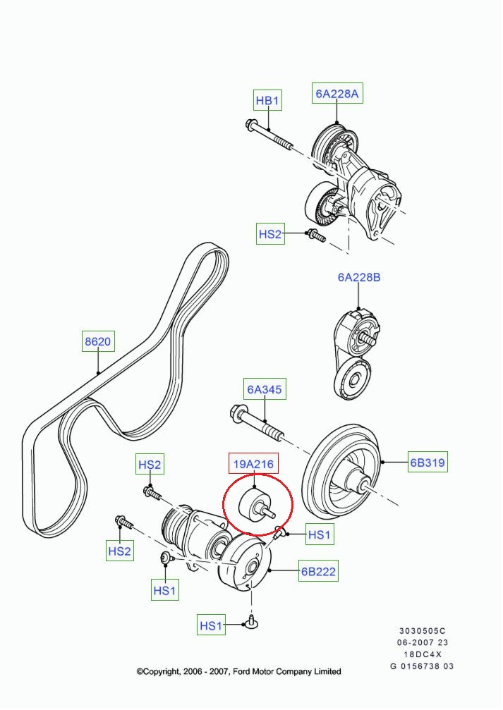 Схема приводного ремня ford focus 3