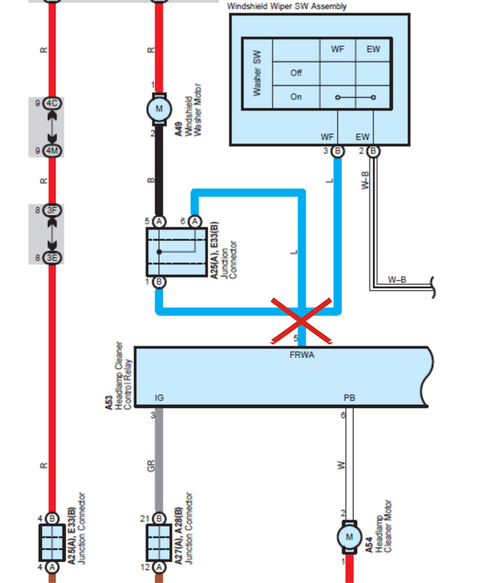Отключение омывателя фар от щеток — Lexus ES (XV40), 3,5 л, 2011 года ...