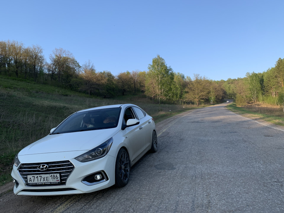 Отпуск Сургут- Уфа на занижении -50 и 17 колесах. — Hyundai Solaris (2G ...