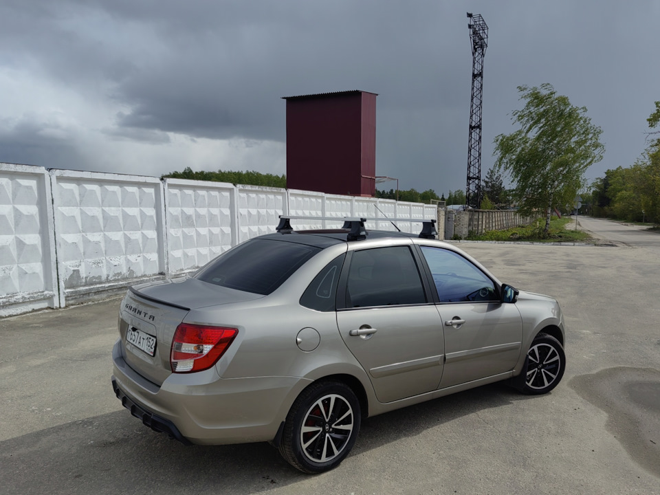 Оригинальный багажник на крышу. — Lada Гранта (2G) FL, 1,6 л, 2020 года ...