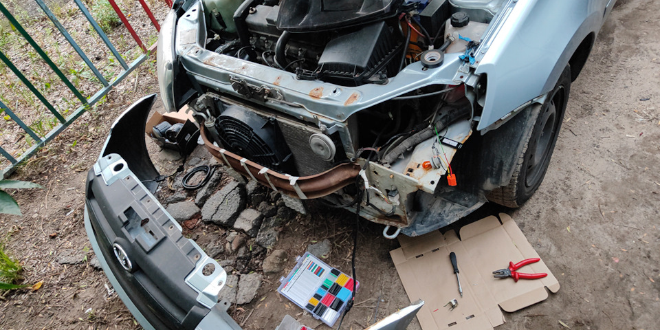 Новые Фишки на Фары и Настройка ПТФ (2*) — Lada Гранта, 1,6 л, 2012 ...