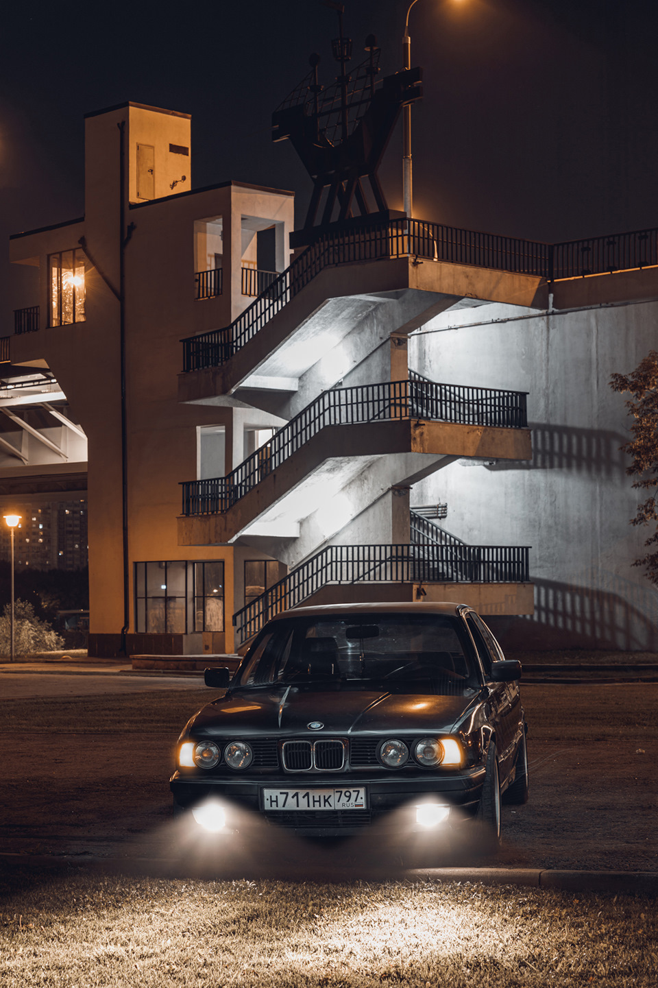 BMW E34 ночная фотосессия. Моя фоторабота. — DRIVE2