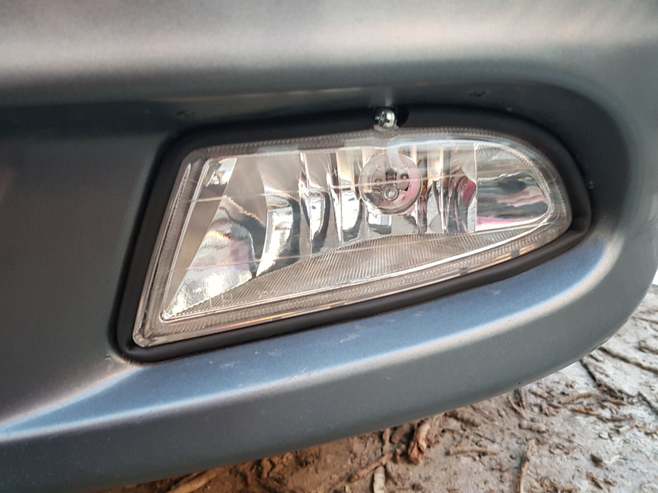 Установка противотуманных фар на hyundai accent