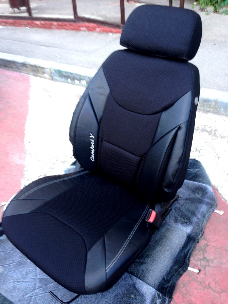 УРА ! новые чехлы avtoprofi comfort X — Daewoo Nexia (N150), 1,6 л, 2008  года | аксессуары | DRIVE2