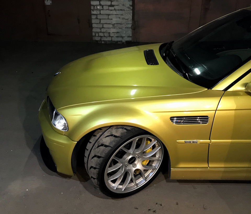 Впихнуть невпихуемое /Передок 265/30R19 TOYO 888 — BMW M3 Coupe (E46 ...