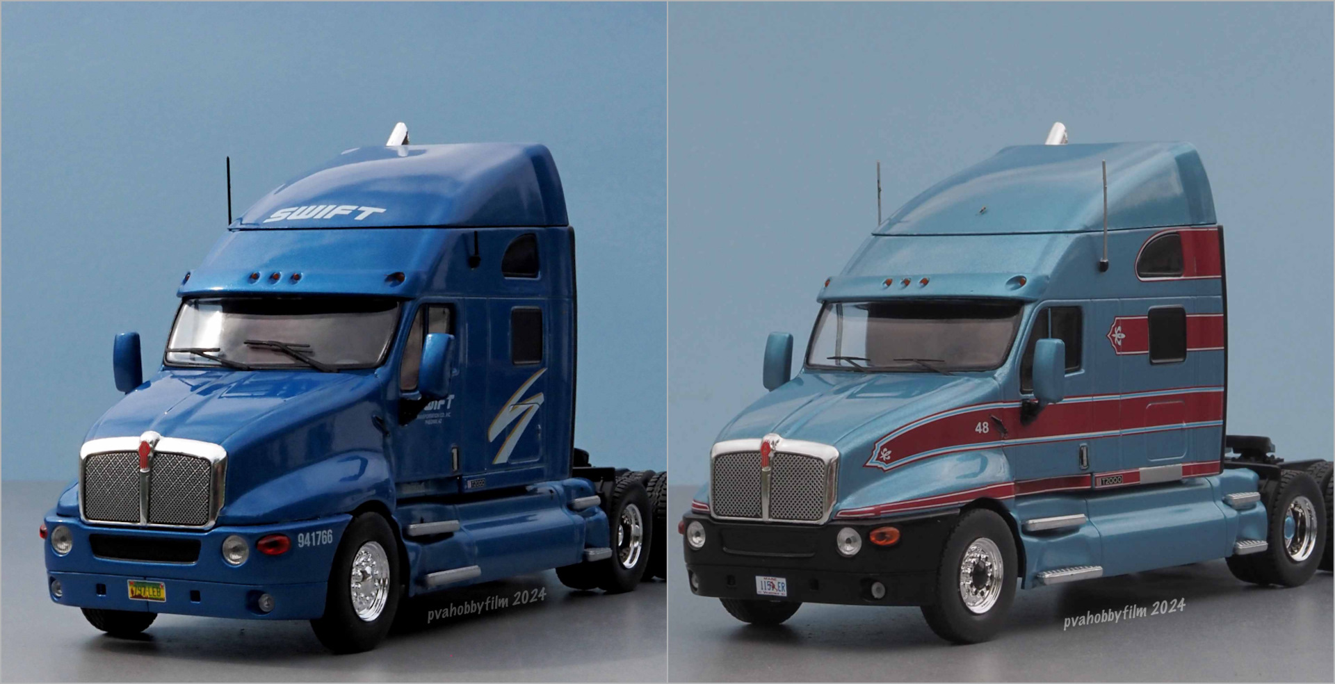 1/43 Kenworth T2000 (Altaya #53 W/Trailer SWIFT и 1998 iXO