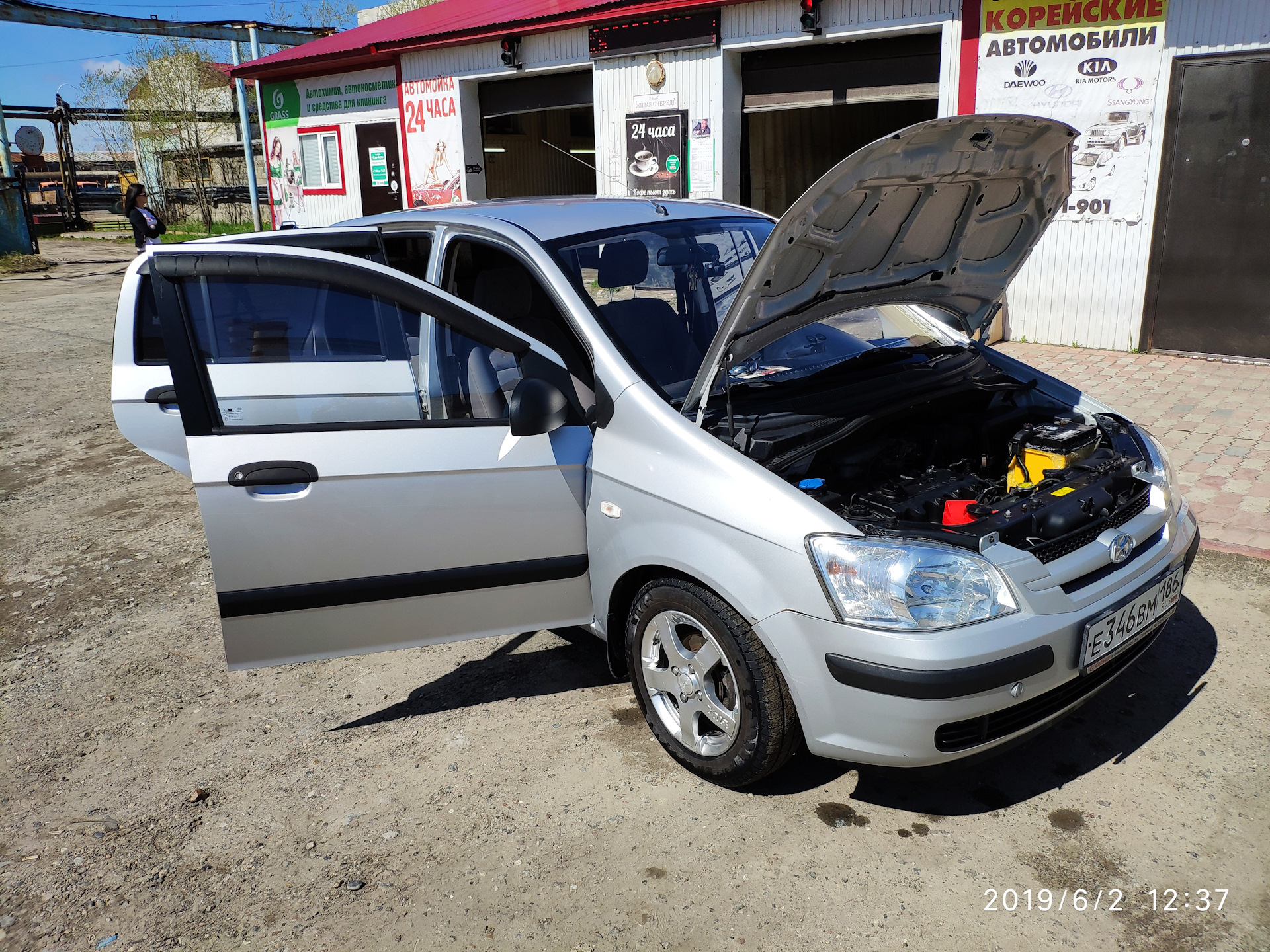 Помылись — Hyundai Getz, 1,3 л, 2005 года | просто так | DRIVE2