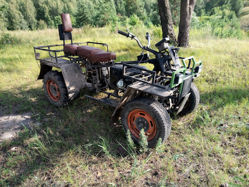 Novyj Vneshnij Vid Posle Zameny Dvigatelya I Testdrajvov Kvadrocikl S Dvigatelem Motobloka 0 5 L 2000 Goda Na Drive2