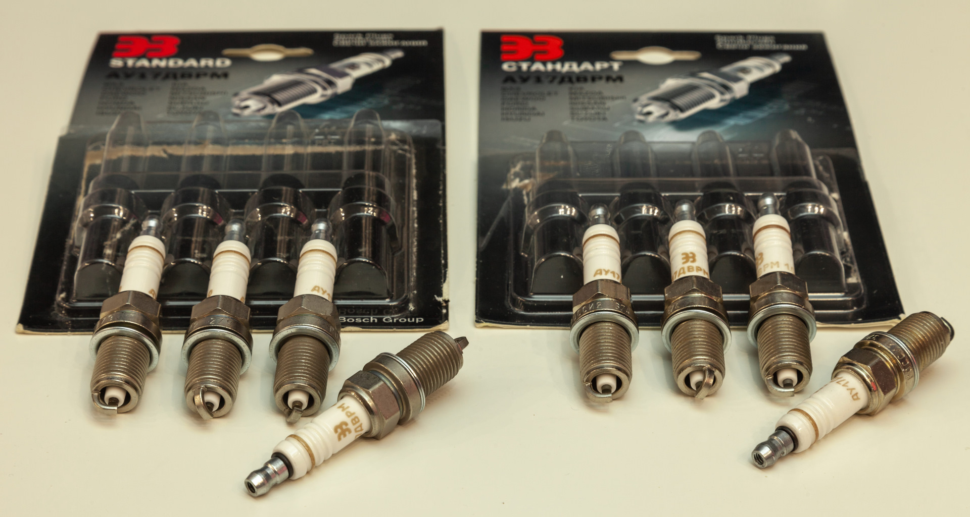 Старые и новые свечи АУ17ДВРМ пр-ва Энгельс — Lada Vesta SW Cross (1G ...