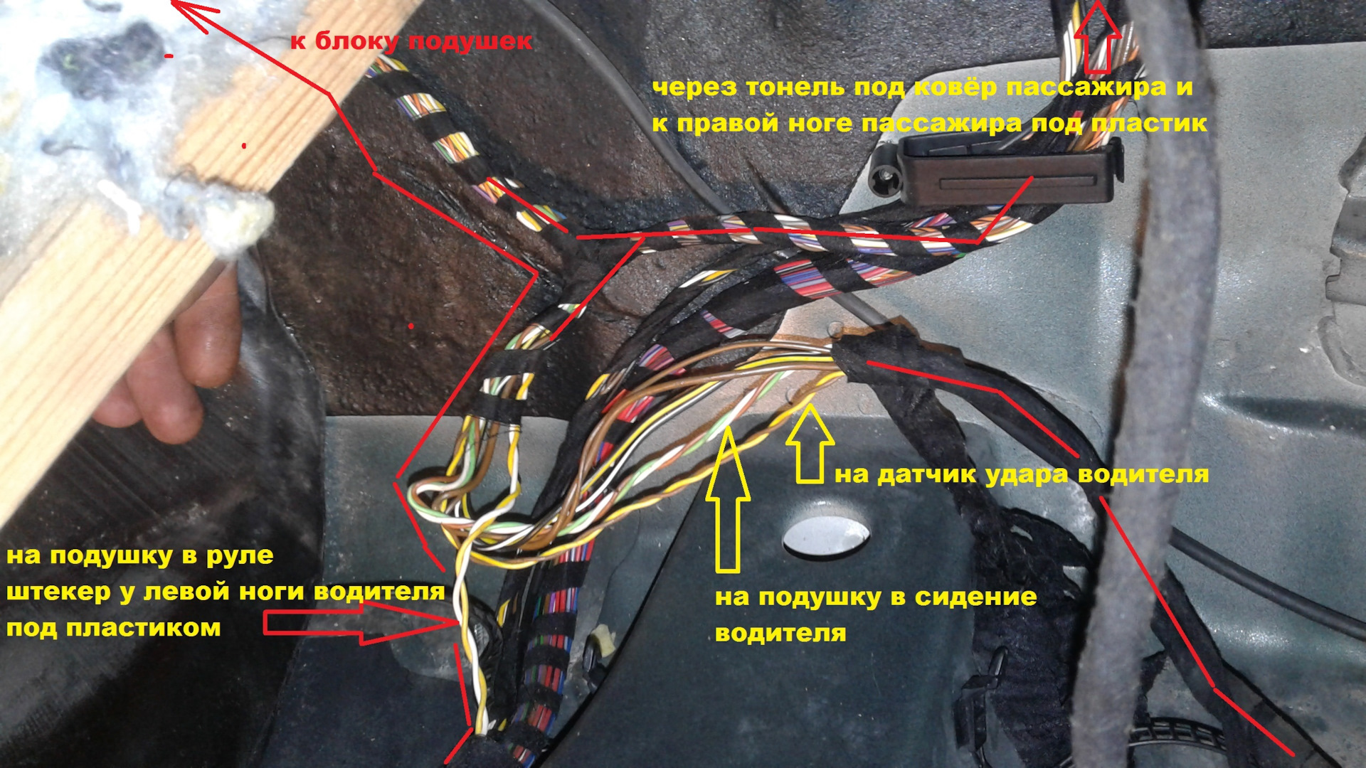 проводка аэрбег пассат в5