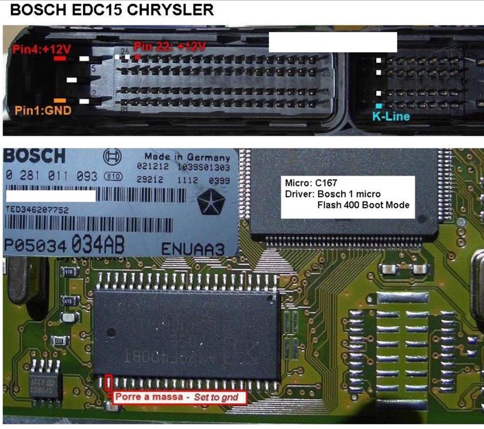 Bosch edc15c2 подключение на столе