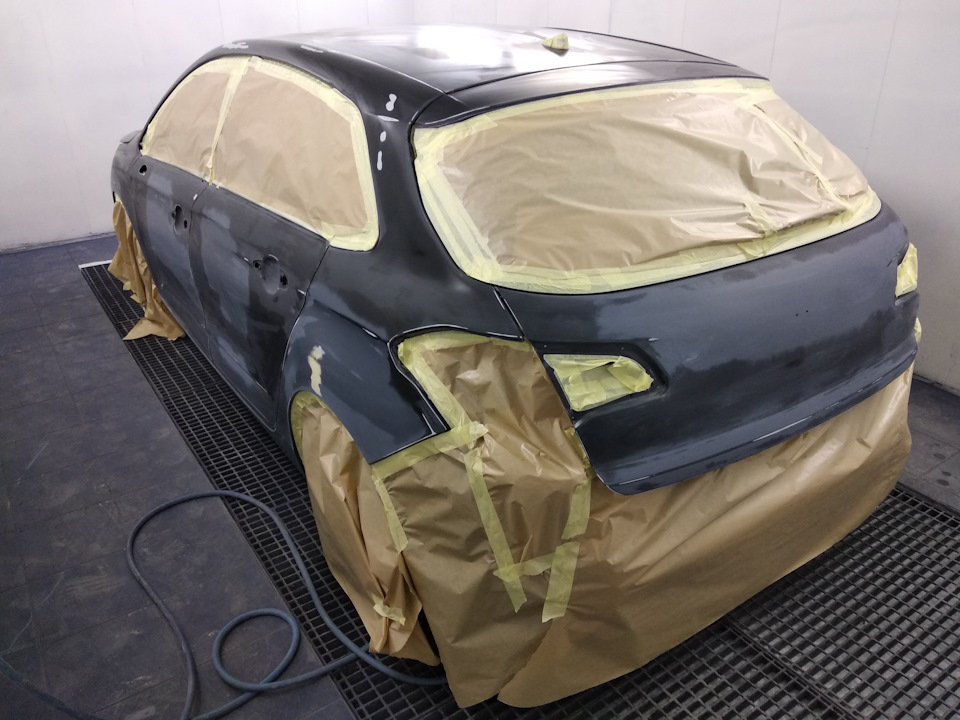 Покраска авто водными красками