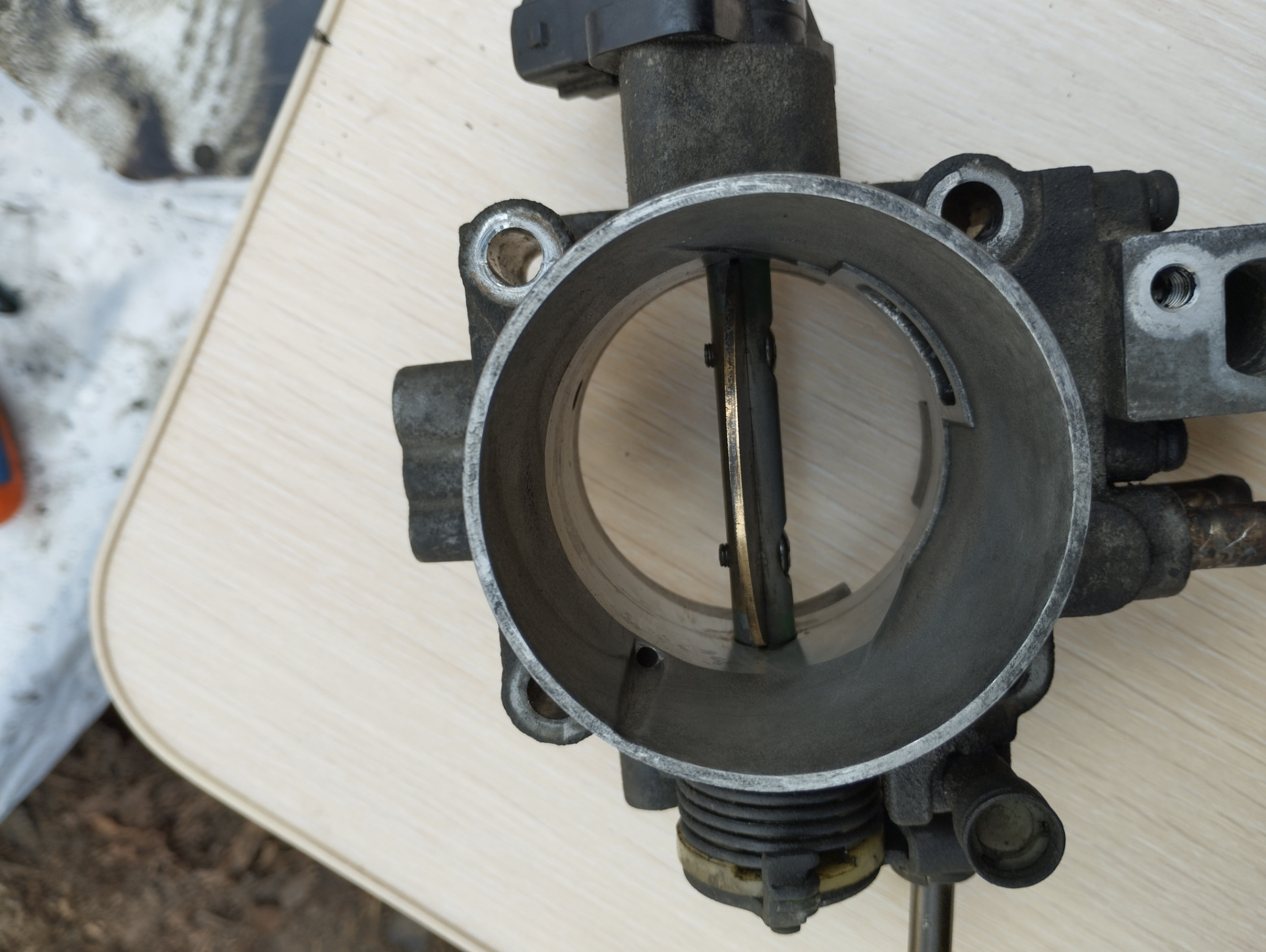 Высокие обороты на ХХ. Грязный дроссель. — Hyundai Santa Fe (1G), 2,4 л ...