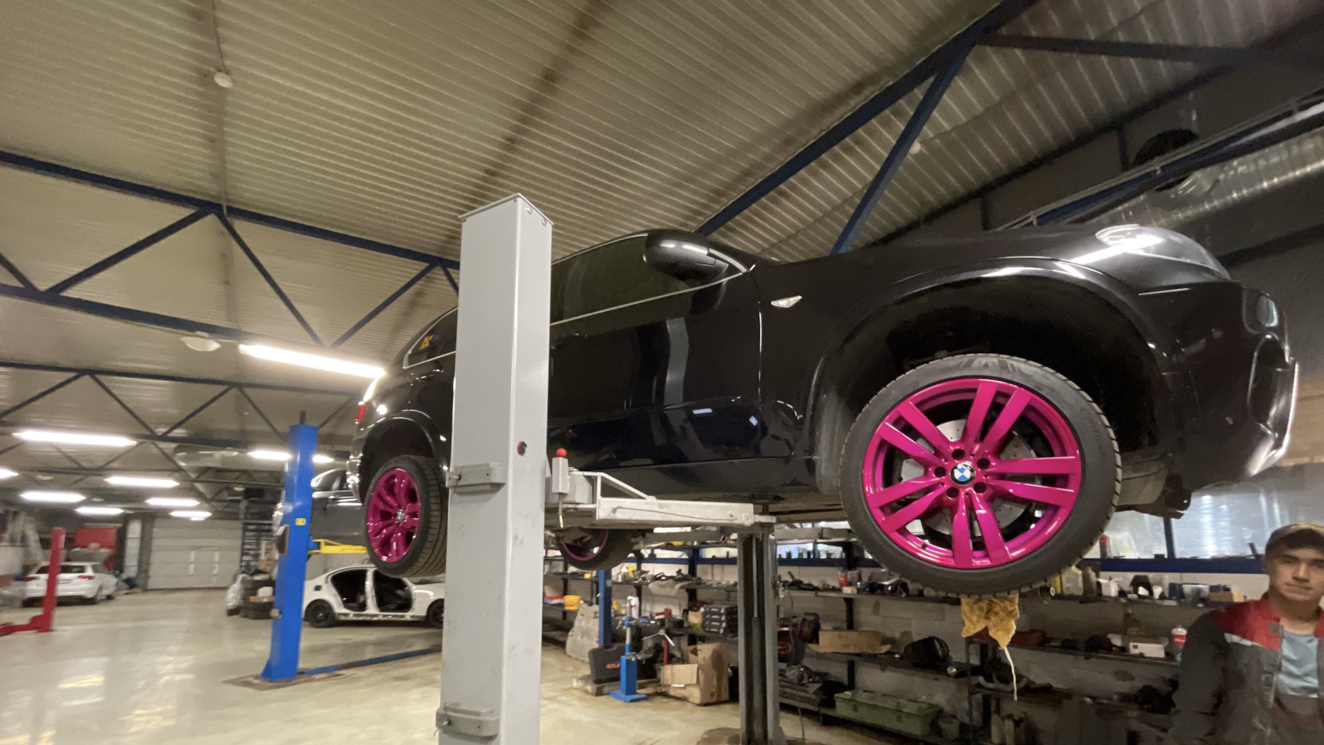 Установка сайлентблоков от F85 и сход-развал. — BMW X5 (E70), 4,4 л ...