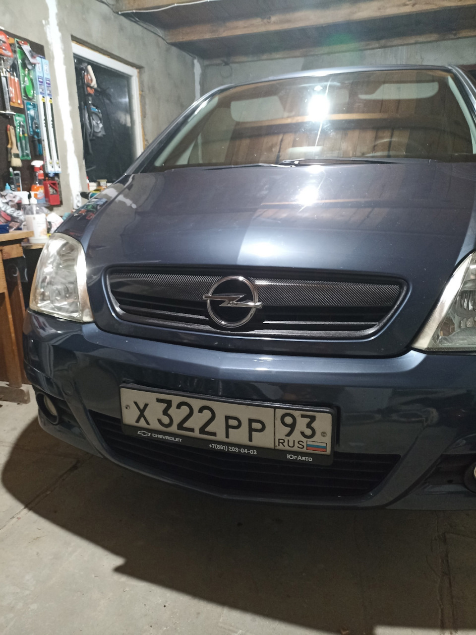 Оклейка Решетки пленкой. — Opel Meriva (A), 1,6 л, 2008 года | своими ...