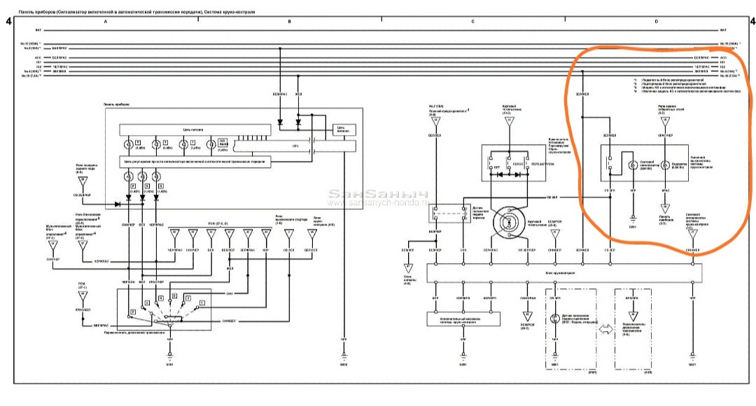 Схема электропроводки хонда срв рд1