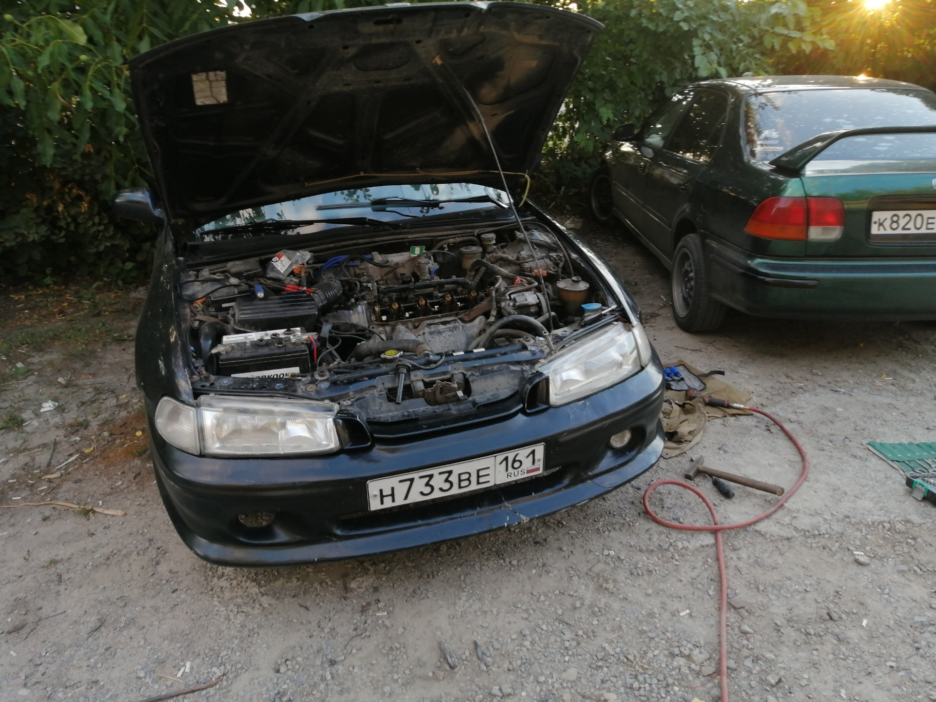 Регулировка теплового зазора клапанов — Honda Accord (5G), 2 л, 1993 ...