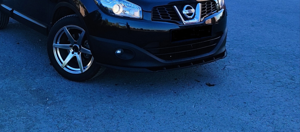 Сплиттер переднего бампера Jass — RS — Nissan Qashqai (1G), 1,6 л, 2012 ...