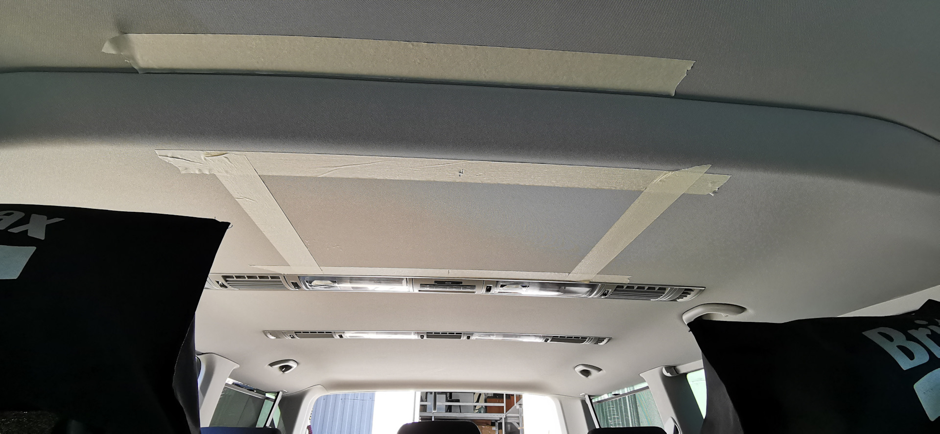 Как снять потолок фольксваген туран Шумоизоляция крыши Caravelle. - Volkswagen Caravelle (T6), 2 л, 2019 года тюнинг