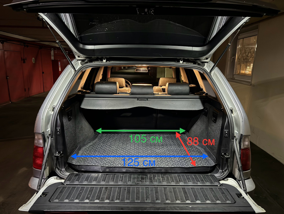 Размеры багажника Х5 (Е53) — BMW X5 (E53), 3 л, 2002 года | наблюдение ...