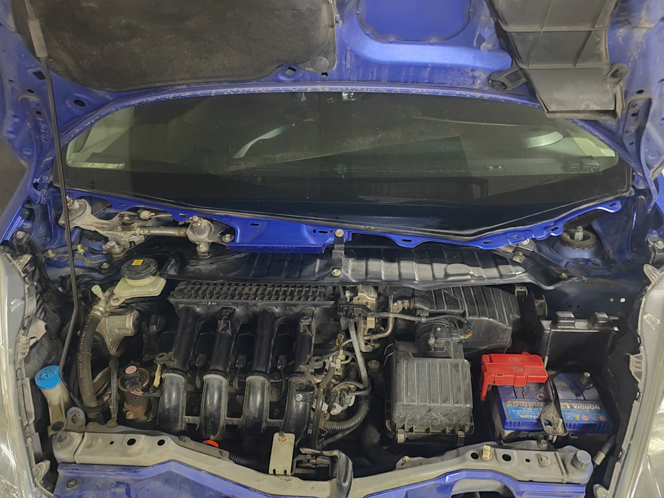 Финишный этап сборки после замены — Honda Fit (2G)