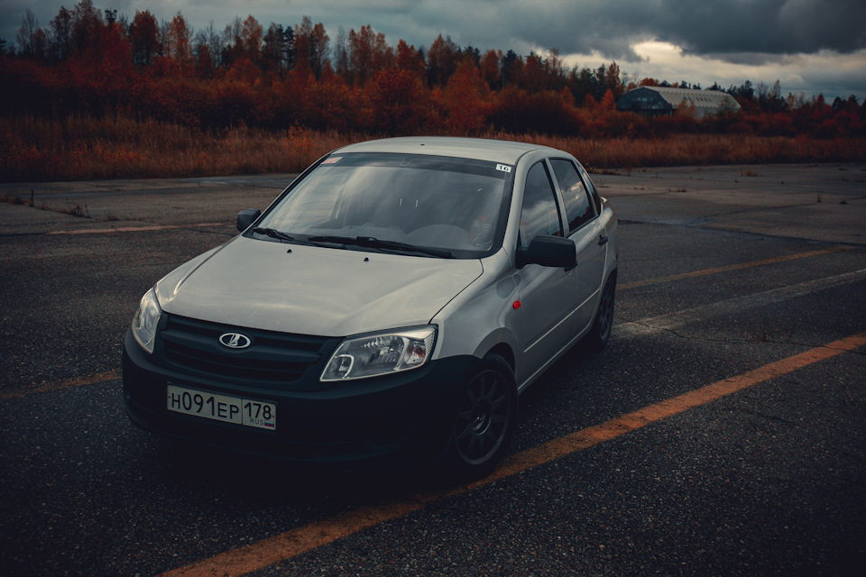 Немного фото 2018 + вес автомобиля — Lada Гранта, 1,6 л, 2012 года ...