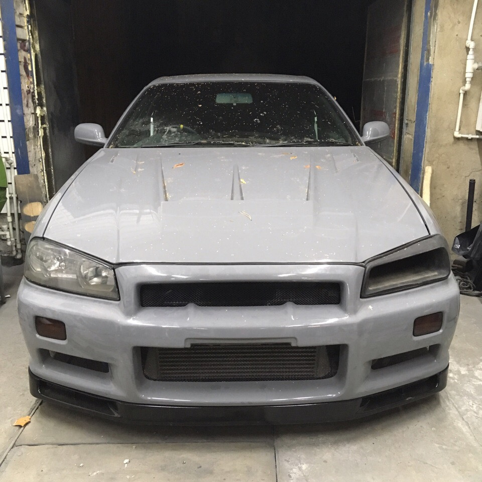 Финал, Едем Домой в цвете Nardo Grey — Nissan Skyline (R34), 2,5 л, 1998  года | своими руками | DRIVE2