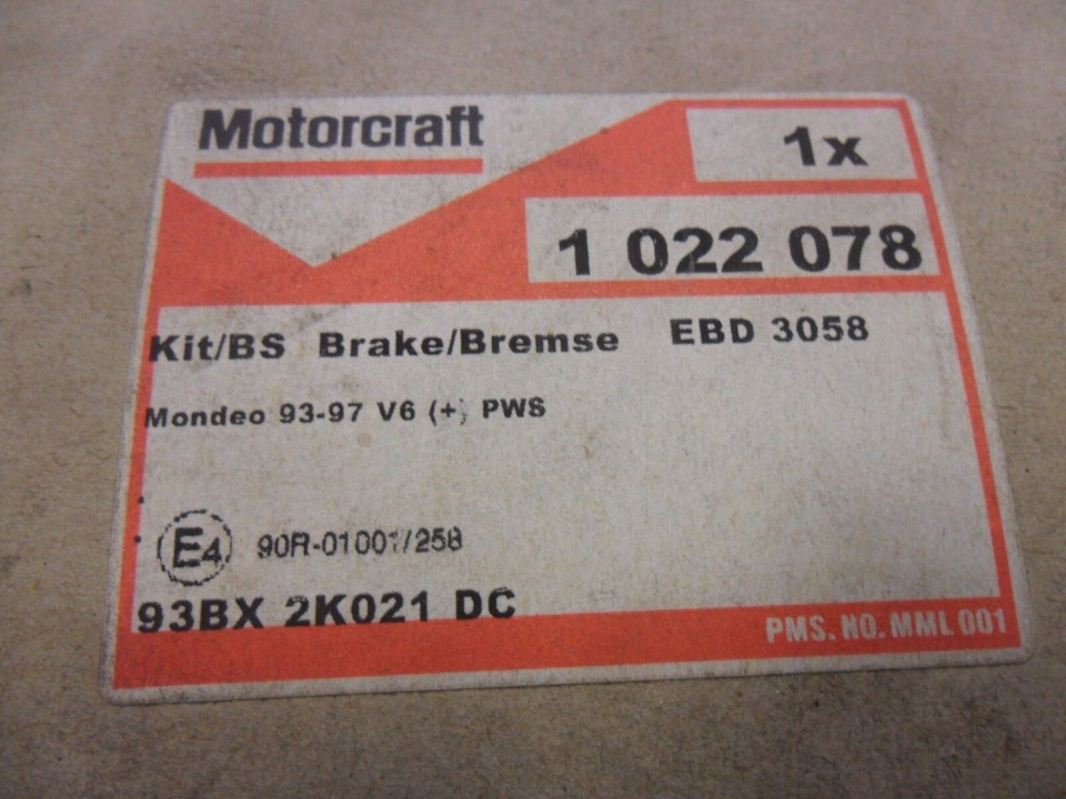 Фото в бортжурнале Ford Escort Mk5. Запчасти на фото: 93BX2K021DC
