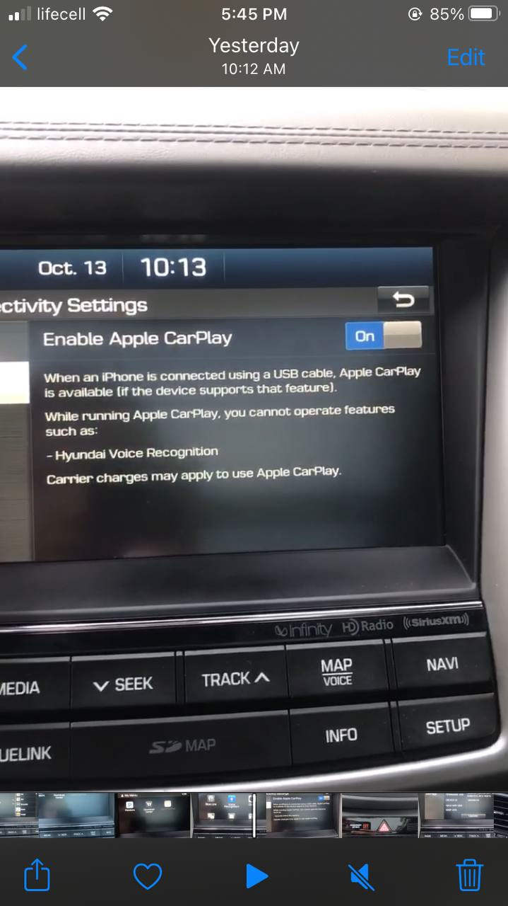 Apple Carplay не работает — Hyundai Tucson (TL), 1,6 л, 2016 года |  аксессуары | DRIVE2